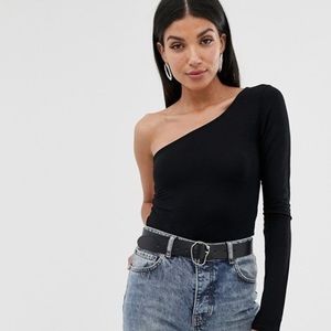 American Apparel One Shoulder Bodysuit